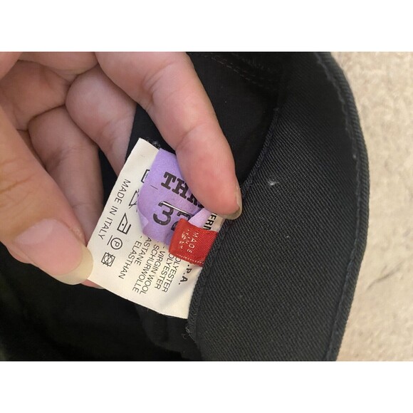 Andy D'Auria Dismero Black Career Causal Pants Size 31 Made In Italy - Picture 7 of 11